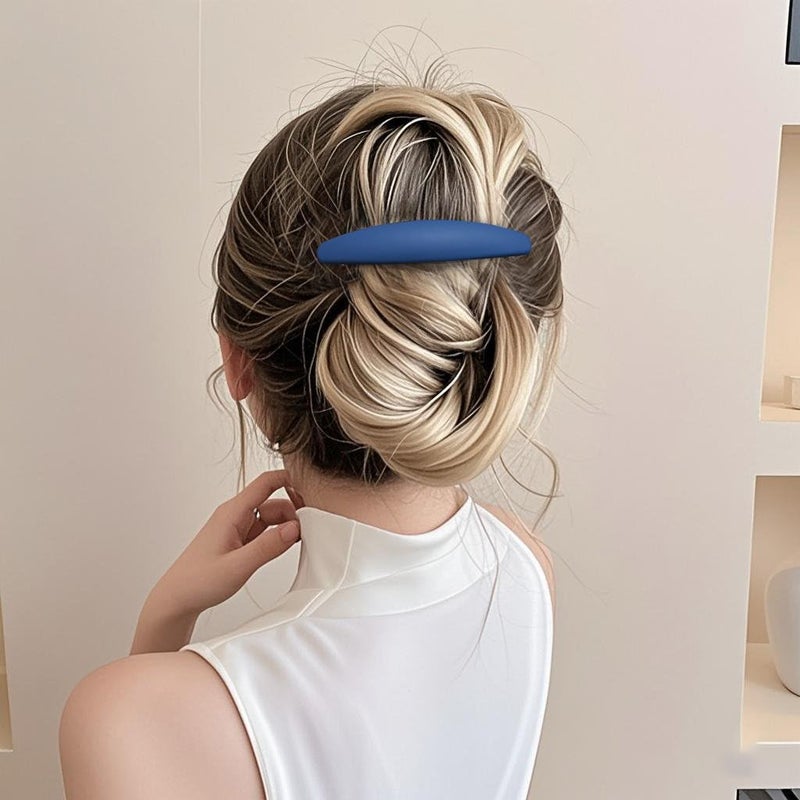 Markuii Large Hair Barrette 4 Inch Matte No Slip Not Easy to Break French Hair Clips for Women Thick to Thin Hair, 5 Pack - Image 4